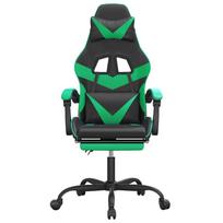 kedes su zaliu - Žaidimų kėdė VLX With Footrest 20513, juoda/žalia - 3 nuotrauka