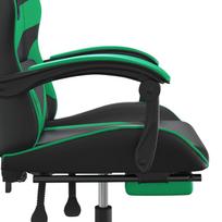 kedes su zaliu - Žaidimų kėdė VLX With Footrest 20513, juoda/žalia - 9 nuotrauka