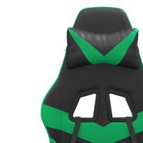 kedes su zaliu - Žaidimų kėdė VLX With Footrest 20513, juoda/žalia - 11 nuotrauka