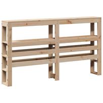 lova su galvugaliu 140x200 - Lova VLX Solid Pine Wood, ruda, 213x145 cm, su grotelėmis - 8 nuotrauka