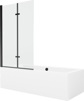 Vonia, su sienele su sienele, kampinė Mexen Cube, 180 cm x 80 cm x 39 cm, stačiakampis