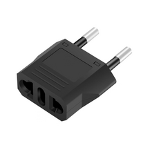 Gembird Adapteris US-EU 6A 125-250V Juodas (Black)