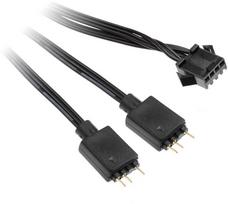 Kolink 4-Pin Fan to 3-Pin 5V ARGB Cable Adapter Juodas (Black)