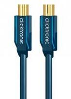 ClickTronic 70401 Antenos kabelis 2m Coax Mėlyna (Blue)