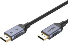 displayport 1.4 3m kabelis - UNITEK C1628GY01-3M DisplayPort kabelis Juodas, Pilkas - 1 nuotrauka