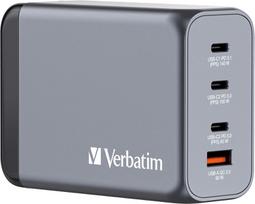 3 usb port charger - Verbatim GNC-240 GaN Įkroviklis 240W 3xUSB-C, 1xUSB-A Juodas (Black) - 1 nuotrauka