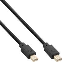 InLine Mini DisplayPort 1.4 Kabelis M/M 2m Juodas/Auksinis (Black/Gold)