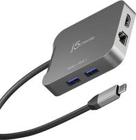 usb c adapteris - j5create JCD3191-N USB-C dokų stotelė 3.2 Gen 2 Pilka (Gray) - 1 nuotrauka