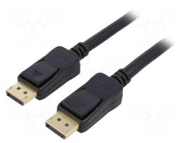 Qoltec 50587 DisplayPort v1.4 vyriškas 2m Juodas (Black)