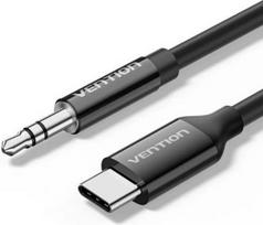 usb to c - Vention USB-C į 3.5 mm garso adapteris 1.5m Juodas (Black) - 1 nuotrauka