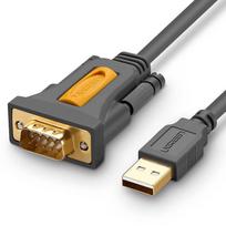 UGREEN USB į RS232 Serijinis Kabelis DB9 Juodas (Black)
