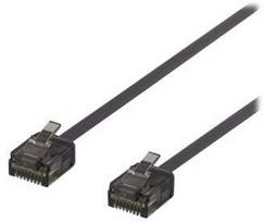 DELTACO UUTP-2017 U/UTP Cat6a tinklo kabelis 0.5m Juodas (Black)