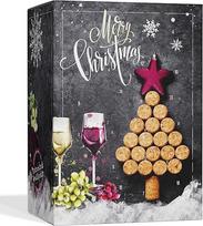BOXILAND Vyno advento kalendorius 2025 [geriausio vyno pasirinkimas] - neįprastas Advento kalendorius Alkoholis 2025 moterims ir vyrams - Kalėdų kalendorius su 24 rūšių baltuoju, raudonuoju ir rožiniu vynu (supakuotas rankomis Vokietijoje)