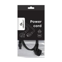 Gembird PC-186-ML12-0.5M maitinimo laidas 0.5m Juodas (Black)