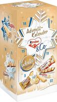kinder ir Co. Baltasis Advento kalendorius 2025 - Advento kalendorius su "Ferrero" šokolado skanėstais - "Kinder Bueno White", "Schoko-Bons", "Duplo" ir "Hanuta Minis" - 1 kalendorius po 263 g