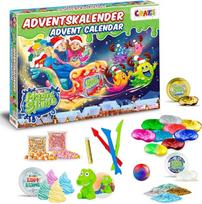 "Craze" Advento kalendorius "Magic Slime", vaikų Kalėdų kalendorius 2021 m. su šliužo dovanomis mergaitėms ir berniukams "pasidaryk pats" kūrybinių žaislų kalendorius 33463