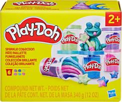 PLAY-DOH Rinkinys „Blizgantis plastilinas“, 6 vnt.