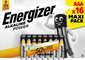 alkaline battery aaa - Energizer battery Alkaline Power AAA CHP16 | 7638900438628 - 1 nuotrauka