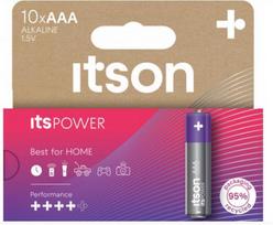 elementai lr03 - itson itsPOWER battery Alkaline LR03IPO/10HH - 1 nuotrauka