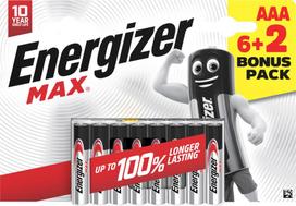 Energizer battery Alkaline Max AAA DHP8 6 2 | 7638900461152