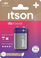 gyvsidabris - itson itsPOWER battery Alkaline 6LR61IPO/1CP 9V - 1 nuotrauka