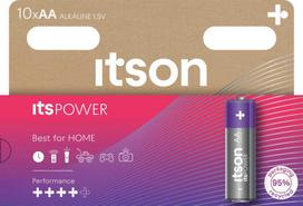 pramonine baterija - itson itsPOWER battery Alkaline LR6IPO/10HH - 1 nuotrauka