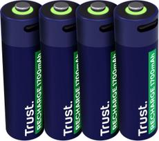 BATTERY RECH. LI-ION AA 1.5V/1700MAH USB-C 4P 25631 TRUST
