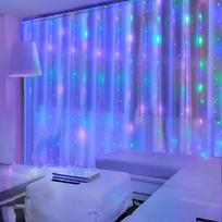 led uzuolaida 3x3 - Šviesos užuolaida Springos CL4098, 300 LED, 3 x 3 m, įvairių spalvų (Multicolor) - 1 nuotrauka
