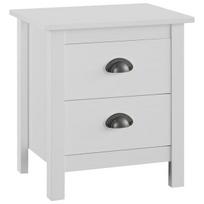Naktinis staliukas VLX Hill Range 288904, baltas, 46x35x49.5 cm