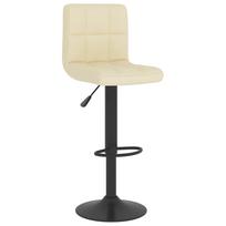 baro kedes taburete - Baro kėdė VLX Fabric 283421, kreminė, 2 vnt. - 3 nuotrauka