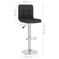 baro kedes taburete - Baro kėdė VLX 289373, juoda, 2 vnt. - 10 nuotrauka