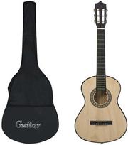 Klasikinė gitara su dėklu pradedantiesiems ir vaikams, 1/2 34"