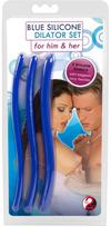 You2Toys Silikono šlaplės stimuliatorių rinkinys 3 vnt. - Tamsiai mėlyna (Dark Blue)