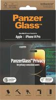 iphone 14 screen protector - PanzerGlass | Screen protector | Apple | iPhone 14 Pro | Glass | Black | Ultra-Wide Fit; Easy installation; Privacy Filter; Fingerprint resistant | Privacy - 3 nuotrauka