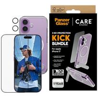 PanzerGlass CARE by Feature Kick 3-in-1 Protective Set: Case   Glass Screen Protector   Lens for iPhone 17
