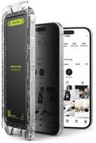 Ringke iPhone 15/ 16 Screen Protector Privacy Premium Easy Slide Tempered Glass 9H with installation jig (2pcs) Transparent