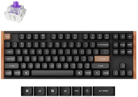 Keychron K8 HE Wireless (K8H-F1), Gateron Magnetic Nebula, Carbon Black (Juoda)