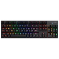 balta rgb klaviatura - Hator HTK204UA Icefall Mecha Rainbow 104 Belaidė klaviatūra žaidimams, RGB, Balta (White) - 1 nuotrauka