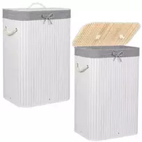 krepsys skalbiniu 72 l - Skalbinių dėžė Springos HA0076, 72 l, balta (White) - 1 nuotrauka