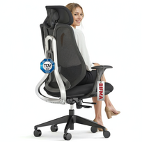 Songmics OBN063B01 Ergonominė biuro kėdė Juoda (Black)