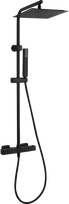 Dušo sistema su termostatiniu maišytuvu Kuchinox Cubi, Juodas (Black)