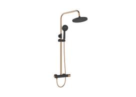 Dušo sistema Invena Moonlight, juoda su auksinėmis detalėmis (Black with Gold Details)