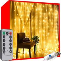 Iso Trade LED girlianda užuolaida 300 LED, 3m x 3m, šiltai balta (Warm White)