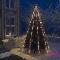 vidaXL Kalėdinė girlianda eglutei-tinklas su 400 LED, 400cm, šilta balta