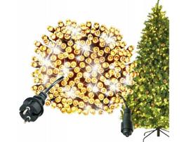 Happy People Lauko Kalėdinė girlianda 1000 Led, 65 metrai Šiltai baltos spalvos Flash