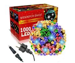Airi Lauko Kalėdinė girlianda 1000 Led, 65 metrai Įvairių spalvų Flash