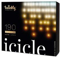 Kalėdinė išmanioji lempučių girlianda Twinkly Icicle 190L 4,3mm AWW, varvekliai