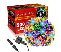 Happy People Lauko Kalėdinė girlianda 500 Led, 35 metrai Įvairių spalvų Flash