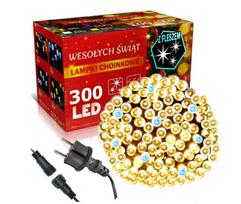 Happy People lauko kalėdinė girlianda 300 Led, 21 metrai šiltai baltos spalvos flash