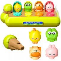 happie - Woopie Baby Edukacinis žaislas Iššokantys gyvūnai Happy Farm POP-UP 49720 - 1 nuotrauka